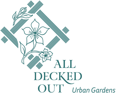 Logo for All Decked Out NYC, urban gardeners and custom deck builders in New York City